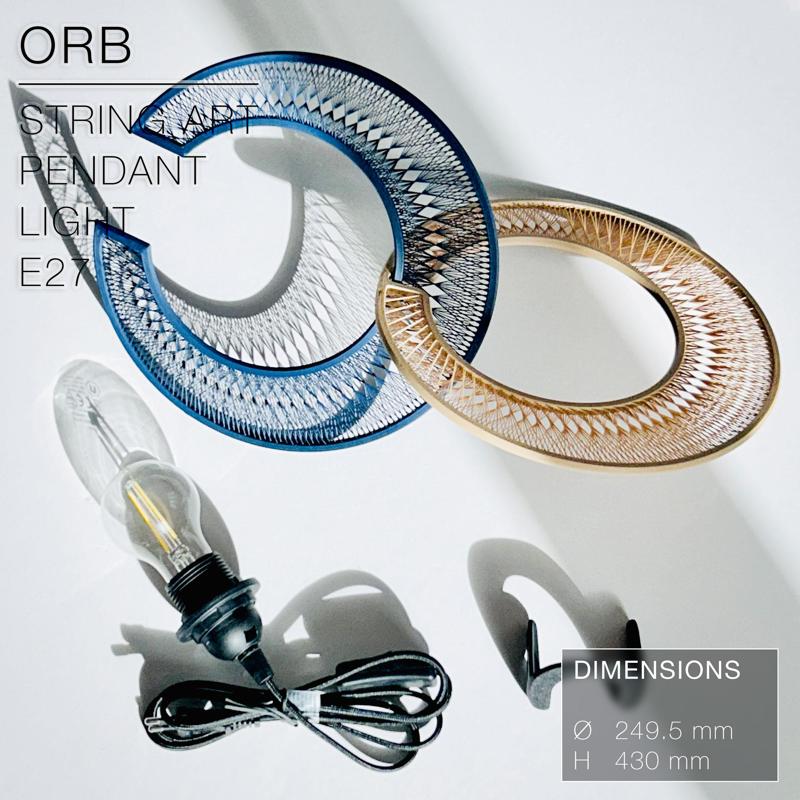 ORB  |  String Art Pendant Light E27 & E26 fast print