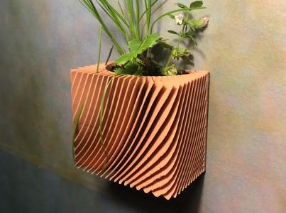 Fin Vases Pot (With a Wall Mount)