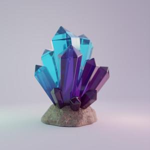 Crystals on rock