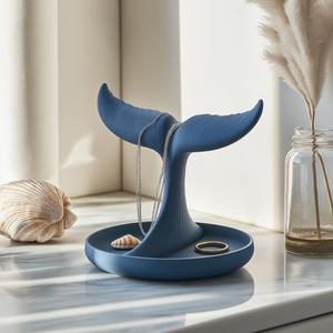 Whale Tail Jewelry Holder for 3D Printable Home Decor