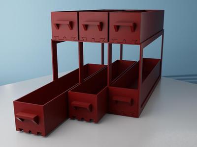 Fully parametric spice rack
