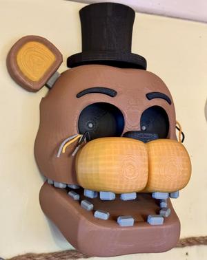 WITH EYES!!! Golden Freddy Mask - Wall Mounted 