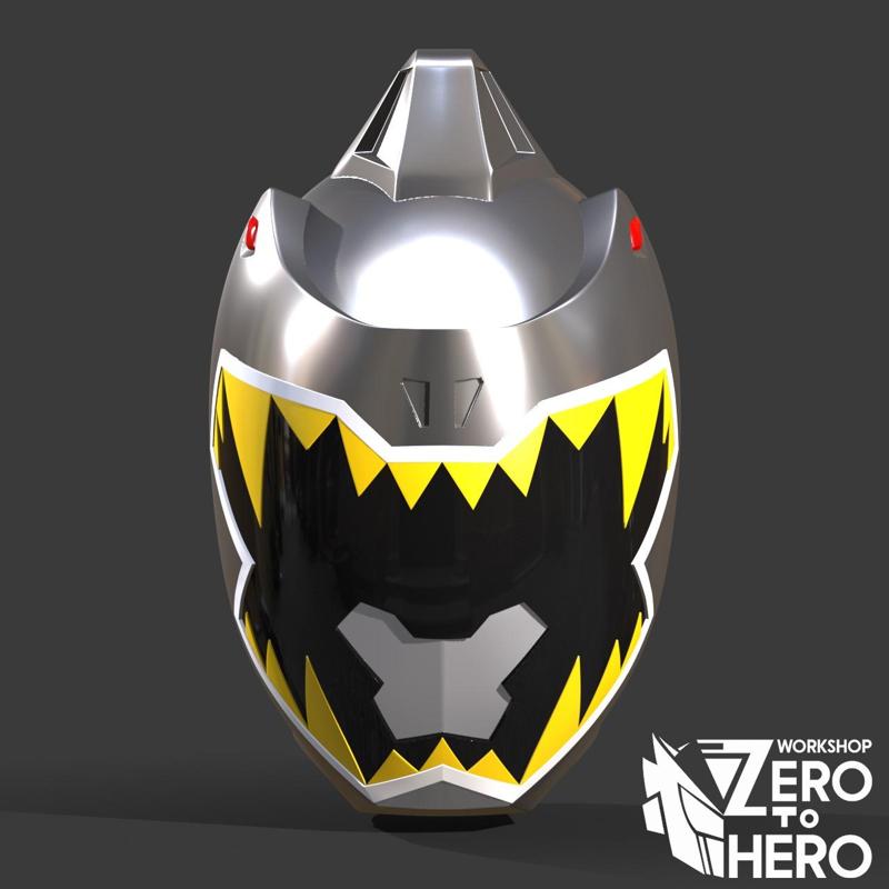 Power Rangers Dino Charge Silver Helmet