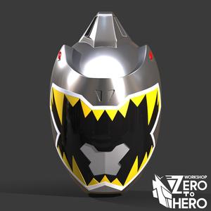 Power Rangers Dino Charge Silver Helmet