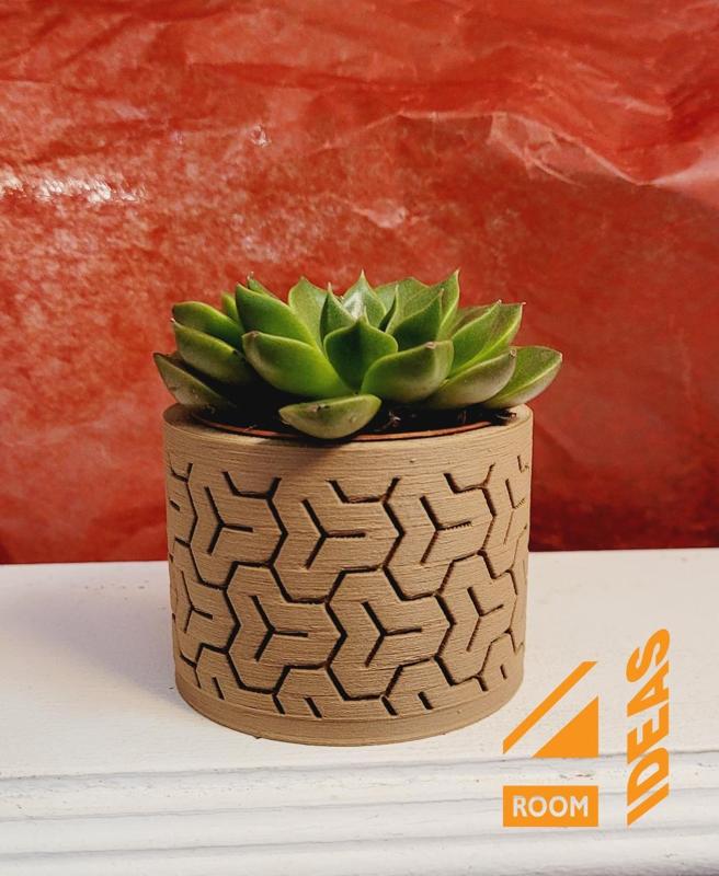 Succulent Planter Japanese Style - Hexagons/ Bishamon Kikkō V2