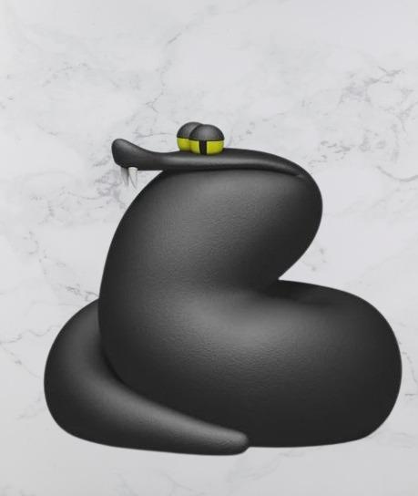 Snake Creature Figure Fan Art Toy