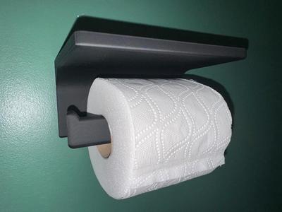 Toilet Roll Holder with Shelf