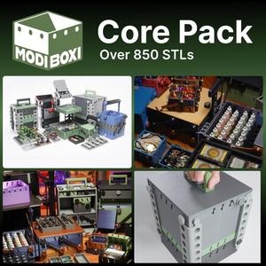 Modi Boxi: Gamer 3D Printable Gaming Storage Solution - Core Pack - Personal Use