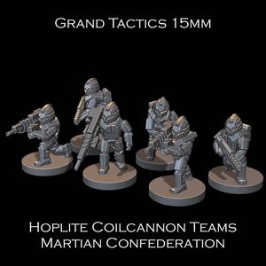 15mm SCI-FI Grand Tactics - Hoplite Coilcannon Teams - Presupported