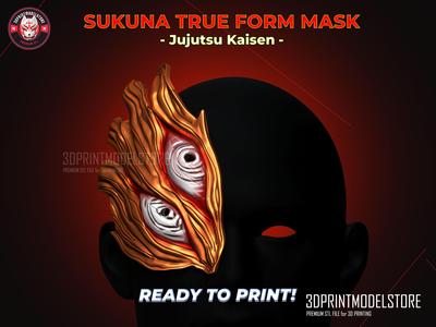 Sukuna True Form Mask - Jujutsu Kaisen Cosplay Mask