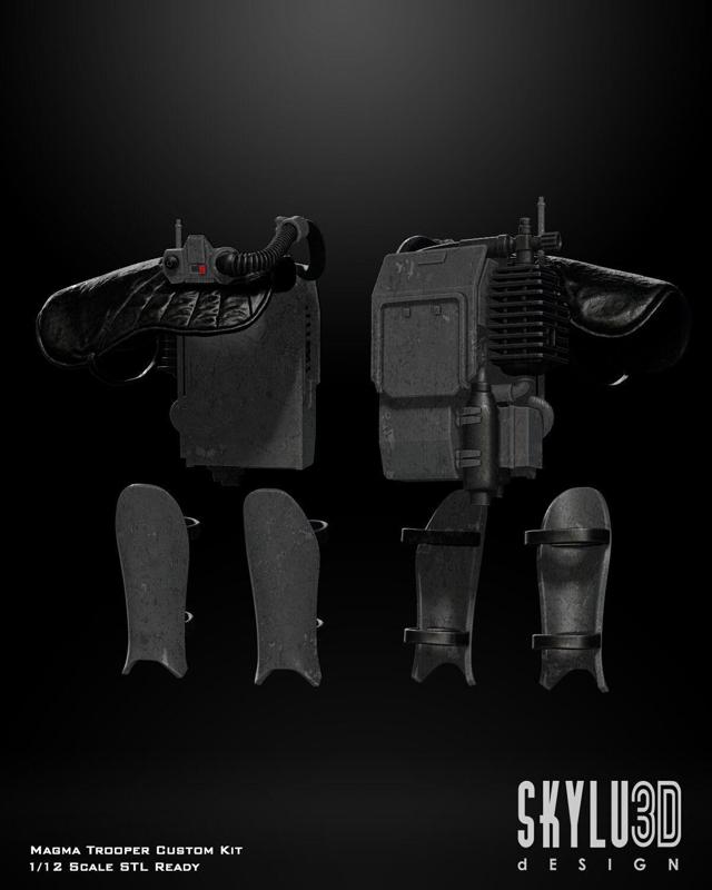 Magma Trooper Accessories One12 Scale Upgrade Files