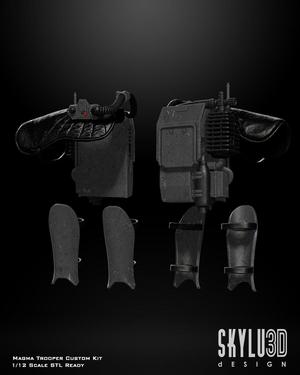 Magma Trooper Accessories One12 Scale Upgrade Files
