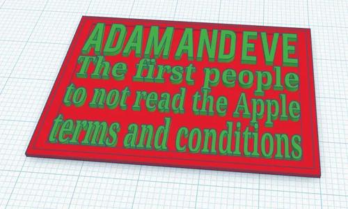 Adam and Eve sign   
