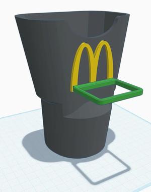 Sauce Holder for McDonald's Fries Cup Holder   