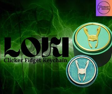 Loki Clicker Fidget and Keychain