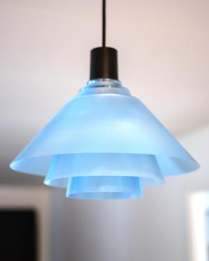 3 Tier Pendant // Cone Lenticular 300mm