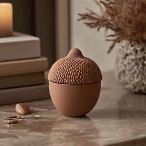 Acorn Treasure Jar for Nature-Inspired Home Decor