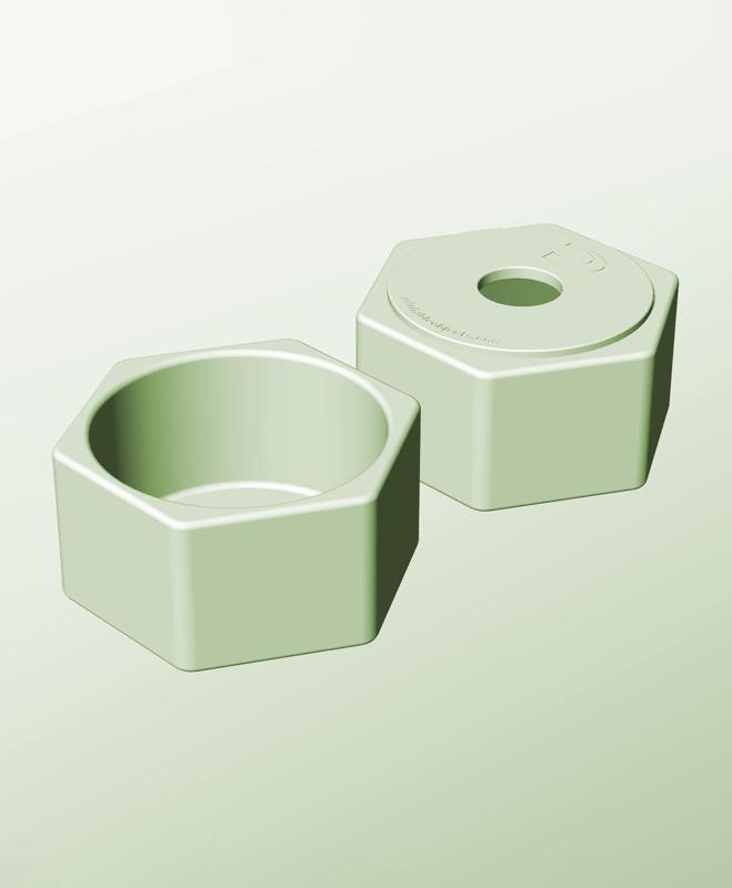 CH128-75-P Stackable pierced component box for creative makers