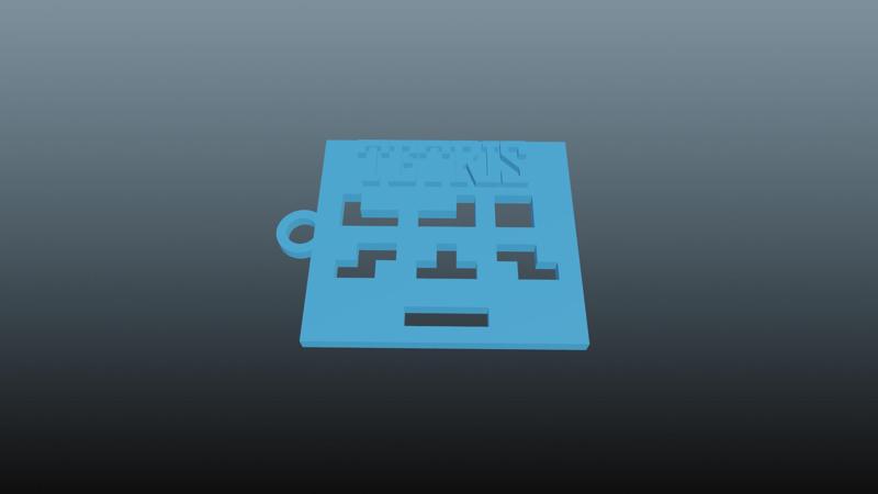 Tetris Keychain