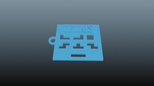 Tetris Keychain