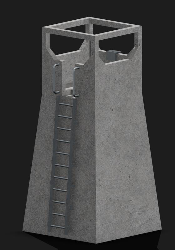 Terrain game Starwars themed watch tower