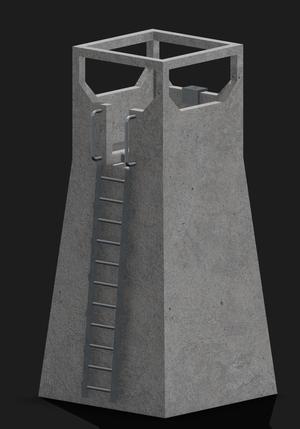 Terrain game Starwars themed watch tower