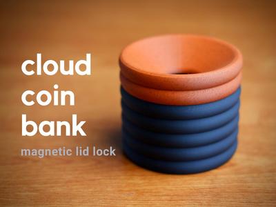 cloud coin bank · magnetic lock