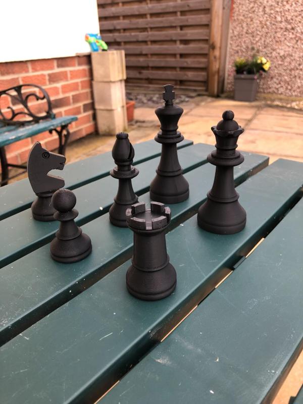 Fusion 360 Designed Chess Pieces