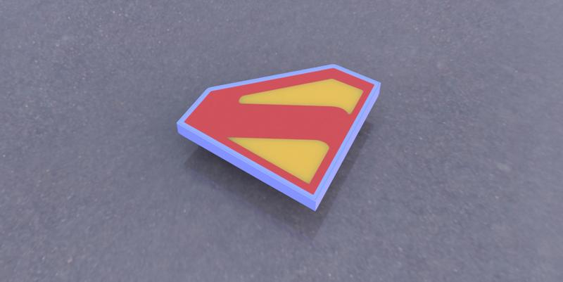 Superman Box Lamp
