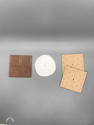  Smores Coaster, Marshmallow, Chocolate & Cracker