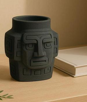 Maya Guardian Vase – South America Inspired Decor with Ancient Roots