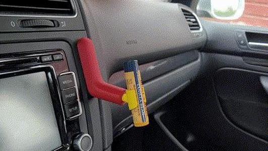 Brick Minifigure Chapstick Holder Dashboard Mount