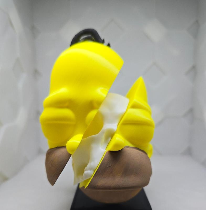 Homer Simpson Split Skull Statue bust