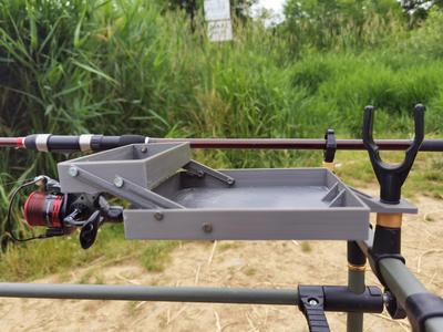 Double-decker fisherman's folding table.