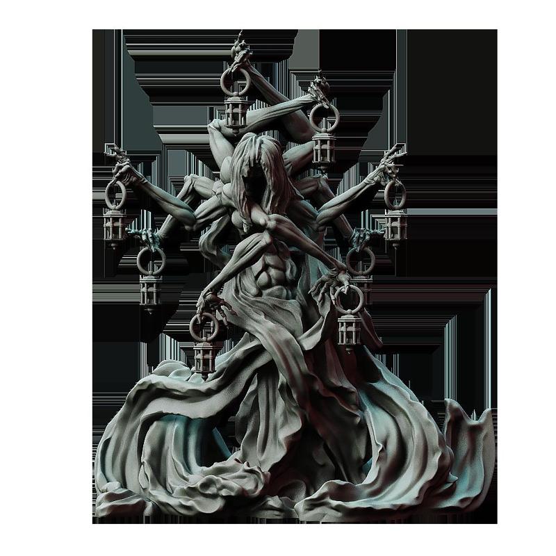 Lady of the Marsh Lights - Boss Monster - PRESUPPORTED - 32mm model 