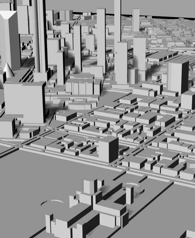 MELBOURNE, Skyline 3d map