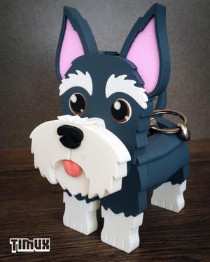 SCHNAUZER GLASSES HOLDER V2