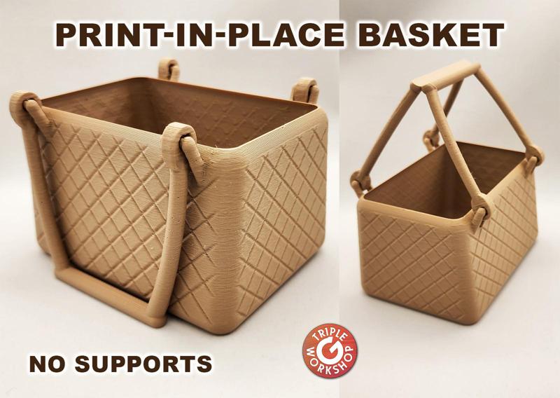Print in Place Basket w/Handles