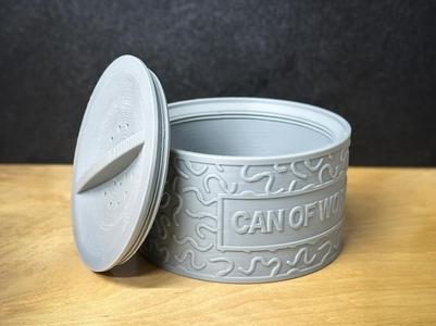"Can Of Worms" Bait Can