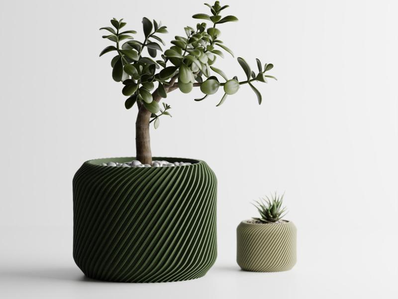 Plant Pot Planter Rib Delta twisted 1