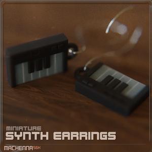 Mini Digital Synth Earrings