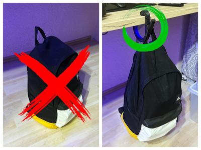 Bag/Purse HANGER for desk/table