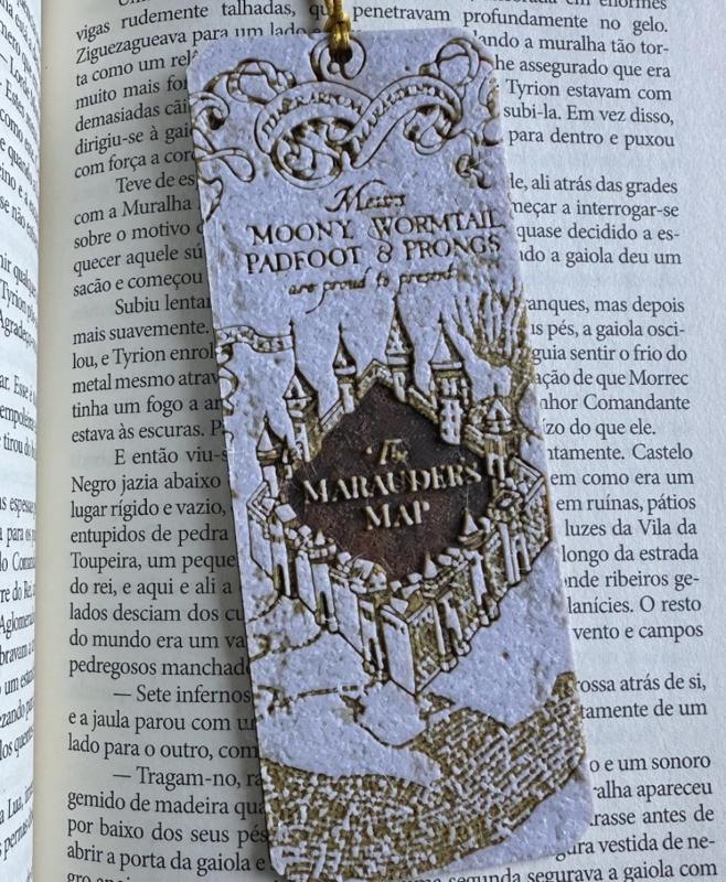 Marauder's Map (Harry Potter) bookmark - Hueforge