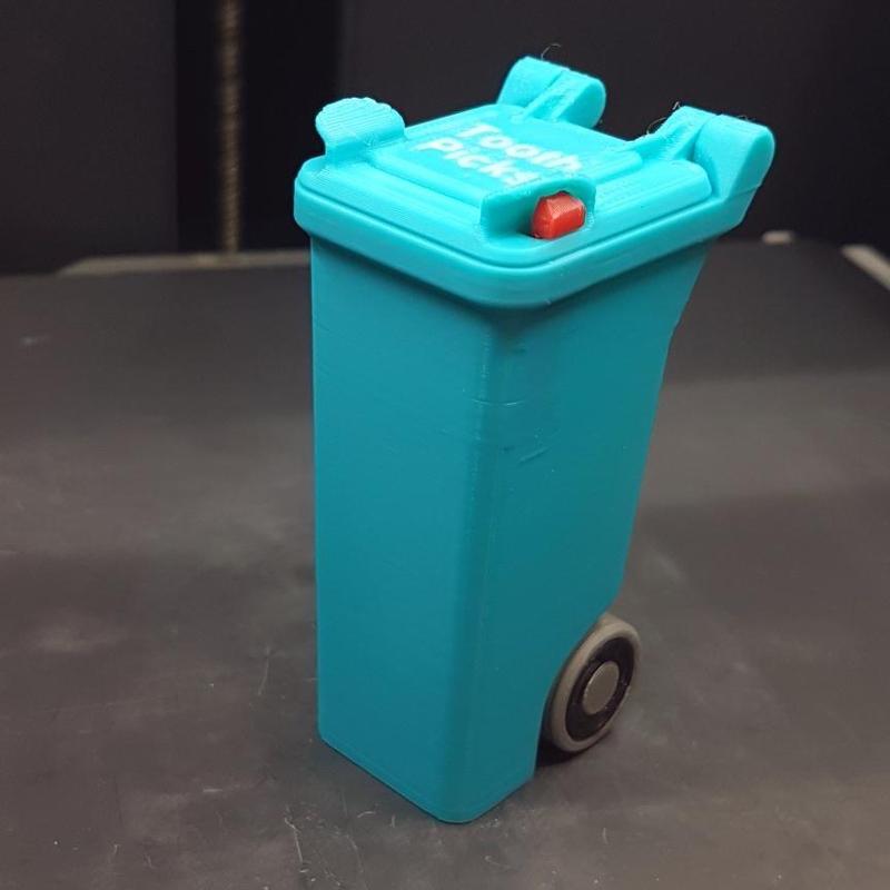 Original Tiny Garbage Wheelie Bin, v3.0