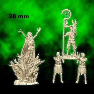Skeleton necromancers - 28mm for wargame