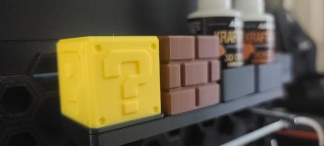 [Gridfinity] Bin - 1x1 x45mm - Mario Quest Block