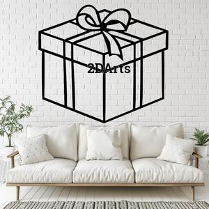 Christmas Present 2D Wall Art/Window Art - Digital STL & SVG File for 3D Printing or Laser Cutting