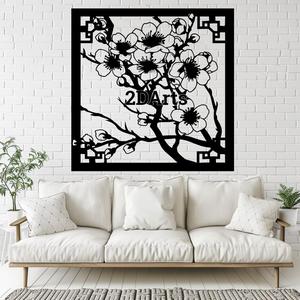 Cherry Blossom 2D Wall Art/Window Art - Digital STL & SVG File for 3D Printing or Laser Cutting