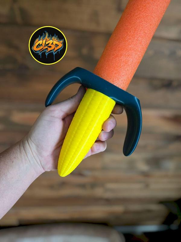 Corn on the Cob Pool Noodle Sword