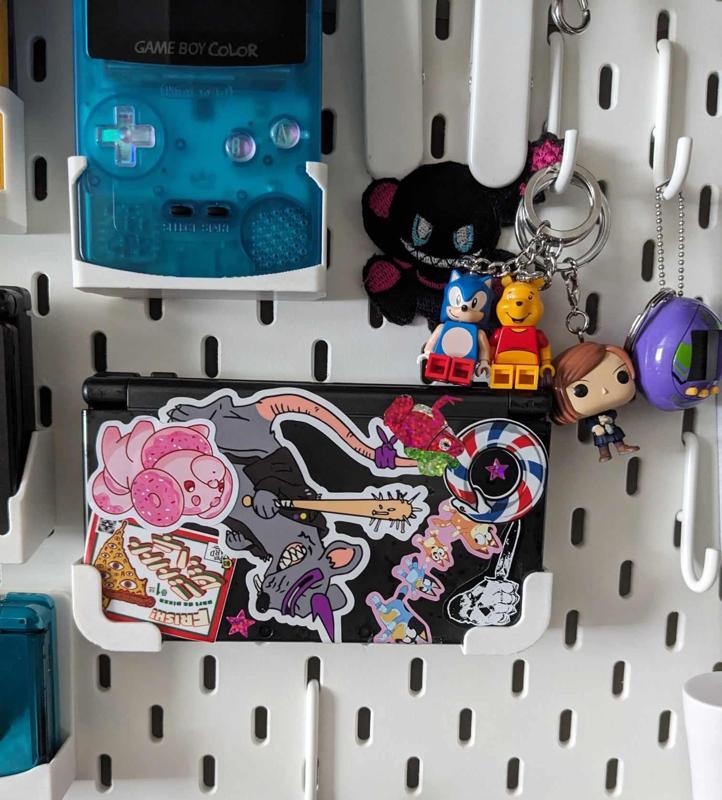 New 3DS XL LL Holder for IKEA Skadis